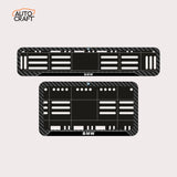 Bike Number Plate Gel Frame - BMW - Black Pattern - Image 1