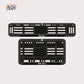 Bike Number Plate Gel Frame - Bajaj - Black Pattern - Image 1