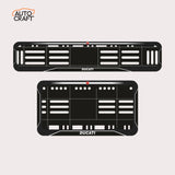 Bike Number Plate Gel Frame - Ducati - Black with White Lines - Image 1