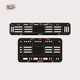 Bike Number Plate Gel Frame - Ducati - Red & Blue Lines - Image 1