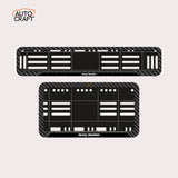 Bike Number Plate Gel Frame - Harley Davidson - Black Pattern - Image 1