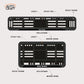 Bike Number Plate Gel Frame - Harley Davidson - Black Pattern - Image 2