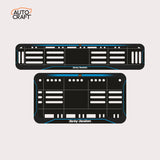 Bike Number Plate Gel Frame - Harley Davidson - Blue Line - Image 1