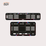Bike Number Plate Gel Frame - Hero - Red & Blue Lines - Image 1