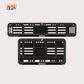 Bike Number Plate Gel Frame - Honda - Black Pattern - Image 1