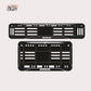 Bike Number Plate Gel Frame - Honda - Black with White Lines - Image 1