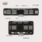 Bike Number Plate Gel Frame - Honda - Black with White Lines - Image 2
