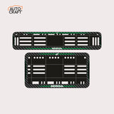 Bike Number Plate Gel Frame - Honda - Green Line - Image 1