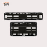 Bike Number Plate Gel Frame - Jawa - Black Pattern - Image 1