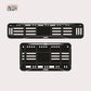 Bike Number Plate Gel Frame - Jawa - Black with White Lines - Image 1