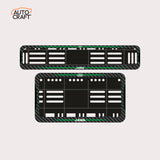 Bike Number Plate Gel Frame - Jawa - Green Line - Image 1