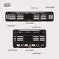 Bike Number Plate Gel Frame - KTM - Black with White Lines - Image 2