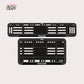 Bike Number Plate Gel Frame - Kawasaki - Black Pattern - Image 1