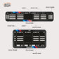 Bike Number Plate Gel Frame - Kawasaki - Red & Blue Racing Stripes - Image 2