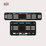 Bike Number Plate Gel Frame - Royal Enfield - Blue Line - Image 1