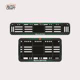 Bike Number Plate Gel Frame - Royal Enfield - Green Line - Image 1