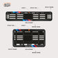 Bike Number Plate Gel Frame - Royal Enfield - Red & Blue Racing Stripes - Image 2
