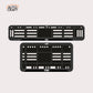 Bike Number Plate Gel Frame - TVS - Black Pattern - Image 1