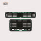 Bike Number Plate Gel Frame - TVS - Green Line - Image 1