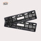 Car Number Plate Gel Frame - Audi - Black Plain - Image 1