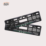 Car Number Plate Gel Frame - Audi - Green - Image 1