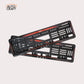 Car Number Plate Gel Frame - Audi - Red Dash - Image 1