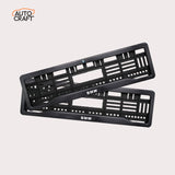 Car Number Plate Gel Frame - BMW - Black Plain - Image 1