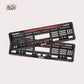 Car Number Plate Gel Frame - BMW - Red Dash - Image 1