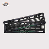 Car Number Plate Gel Frame - Jaguar - Green - Image 1