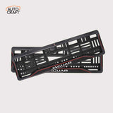 Car Number Plate Gel Frame - Jaguar - Red Line - Image 1
