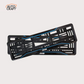 Car Number Plate Gel Frame - Jeep - Blue Line - Image 1
