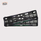 Car Number Plate Gel Frame - Jeep - Green Line - Image 1