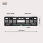 Car Number Plate Gel Frame - Jeep - Green Line - Image 2