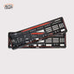 Car Number Plate Gel Frame - Jeep - Red Dash - Image 1