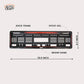 Car Number Plate Gel Frame - Jeep - Red Dash - Image 2