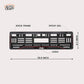Car Number Plate Gel Frame - Jeep - Red Line - Image 2