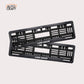 Car Number Plate Gel Frame - Land Rover - Black Plain - Image 1