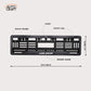 Car Number Plate Gel Frame - Land Rover - Black Plain - Image 2