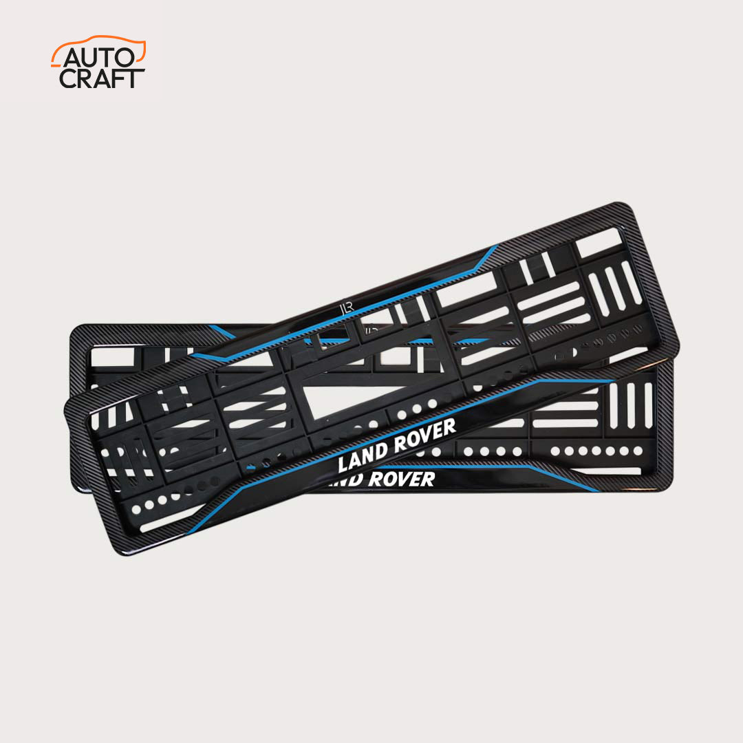 Car Number Plate Gel Frame - Land Rover - Blue Line - Image 1