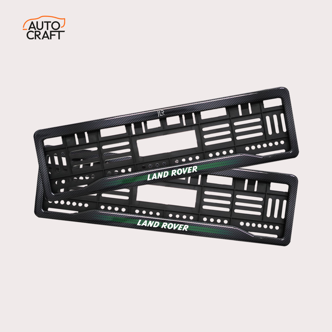 Car Number Plate Gel Frame - Land Rover - Green - Image 1