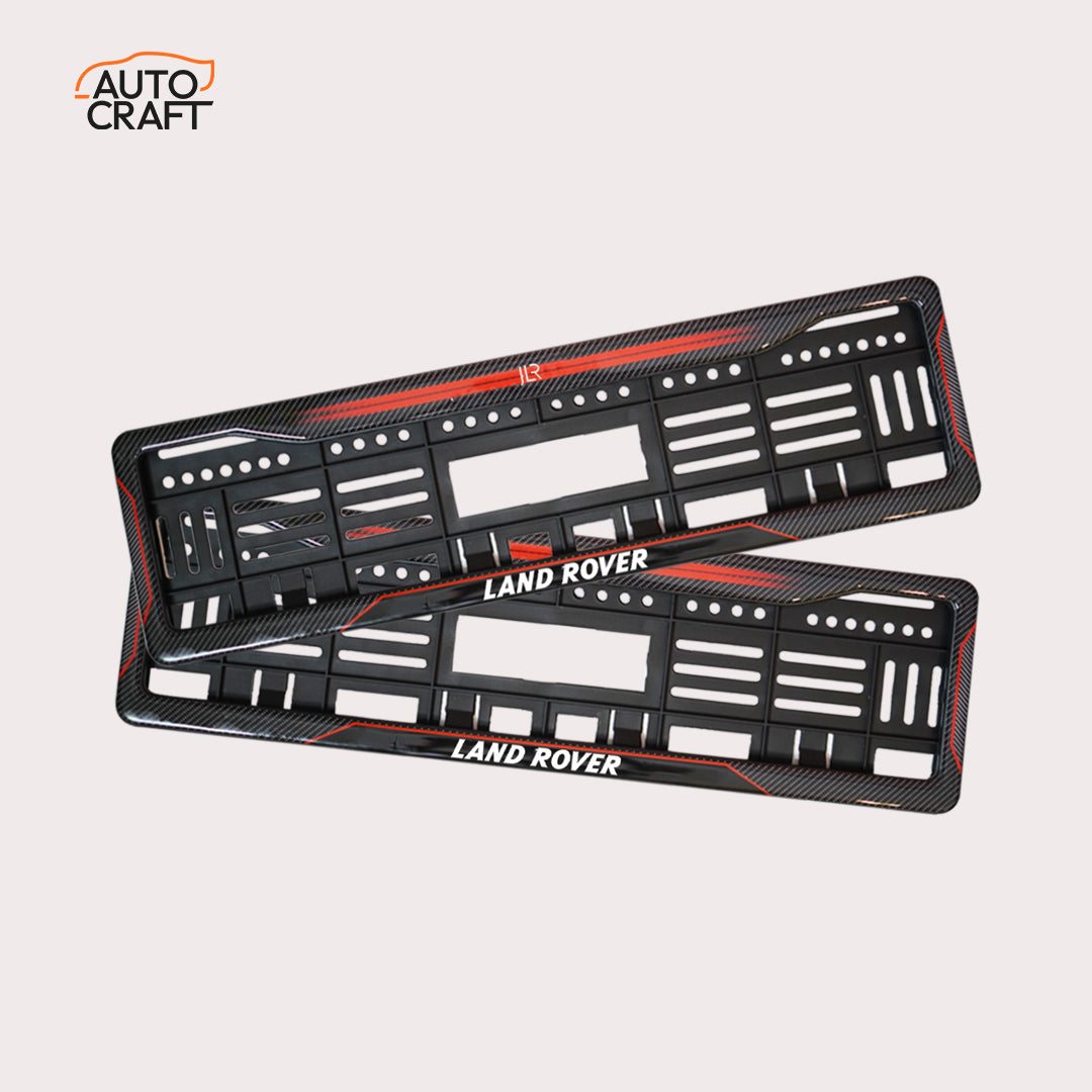 Car Number Plate Gel Frame - Land Rover - Red Dash - Image 1