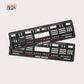 Car Number Plate Gel Frame - Land Rover - Red Line - Image 1