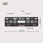 Car Number Plate Gel Frame - Land Rover - Red Line - Image 2