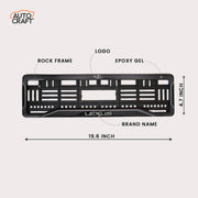 Car Number Plate Gel Frame - Lexus - Black Plain - Image 2 thumbnail