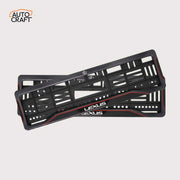 Car Number Plate Gel Frame - Lexus - Red Line - Image 1