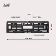 Car Number Plate Gel Frame - Lexus - Red Line - Image 2