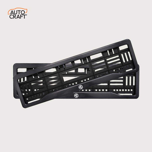 Car Number Plate Gel Frame - MG - Black Plain - Image 1