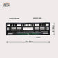 Car Number Plate Gel Frame - MG - Green Line - Image 2