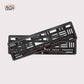 Car Number Plate Gel Frame - MG - Red Line - Image 1