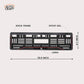 Car Number Plate Gel Frame - MG - Red Line - Image 2